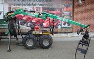 Forestry trailer for tractors with hydraulic arm, Forestry trailer for quad bike with hydraulic arm