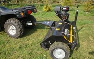 Motorized mulcher for quad