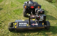 Motorized mulcher for quad