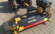 Motorized mulcher for quad