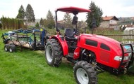 Forestry trailer for tractors CRONIMO with its own petrol engine