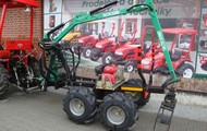 Forestry trailer for tractors with hydraulic arm, Forestry trailer for quad bike with hydraulic arm