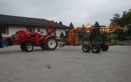 Forestry trailer for tractors CRONIMO with its own petrol engine